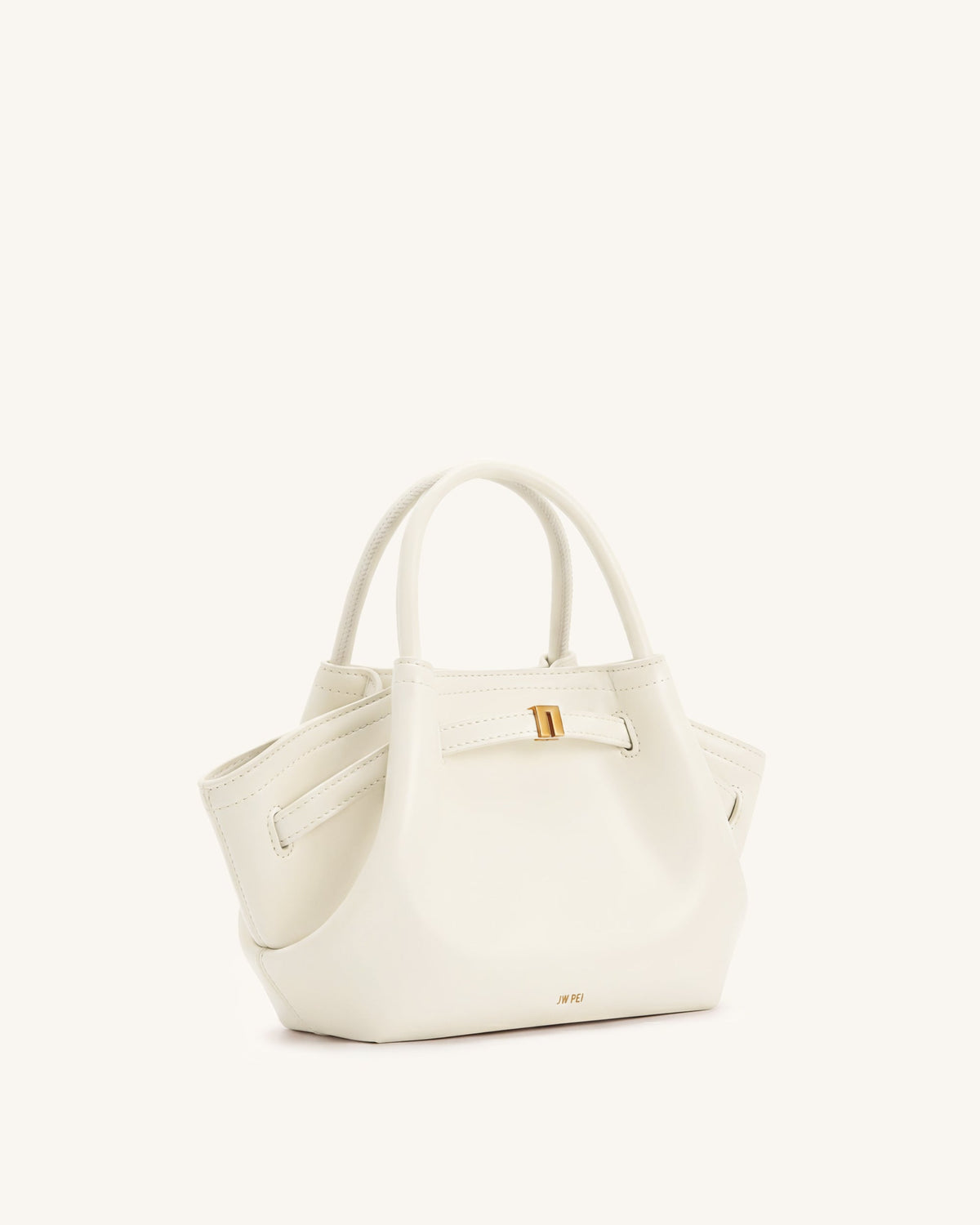 Claudia-Mini Tote Trenzado Blanco Ligero y Versátil