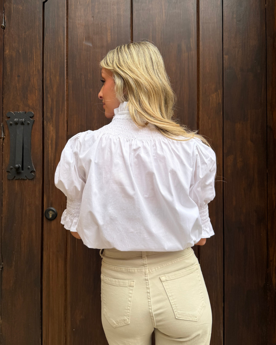Blusa Saletta Blanca Elegante