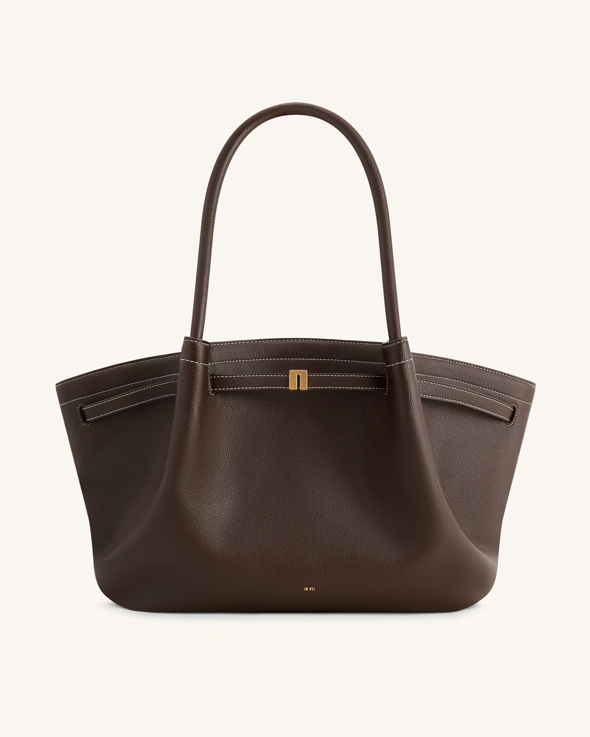 Bolso tote grande Hana – Marrón oscuro