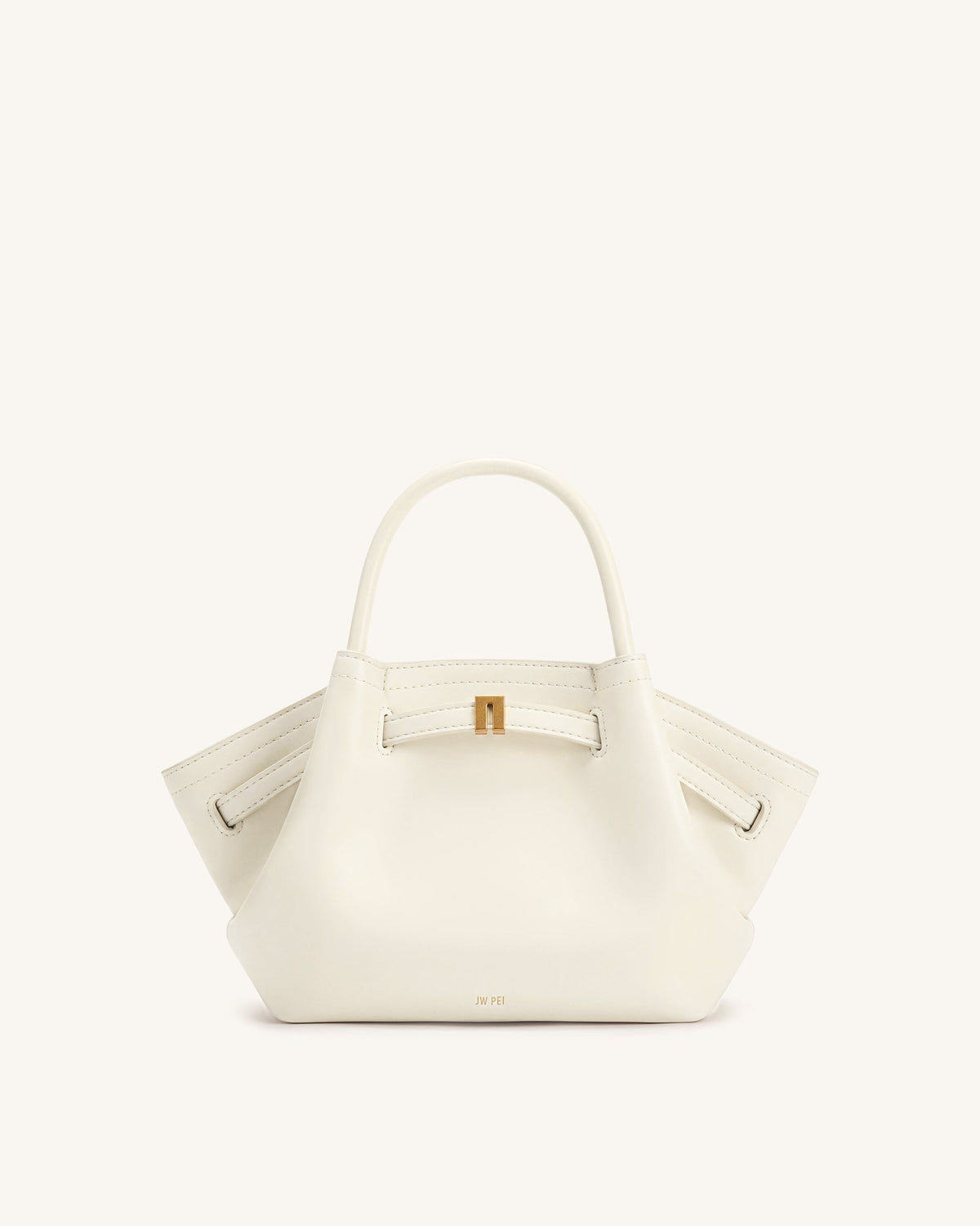 Claudia-Mini Tote Trenzado Blanco Ligero y Versátil