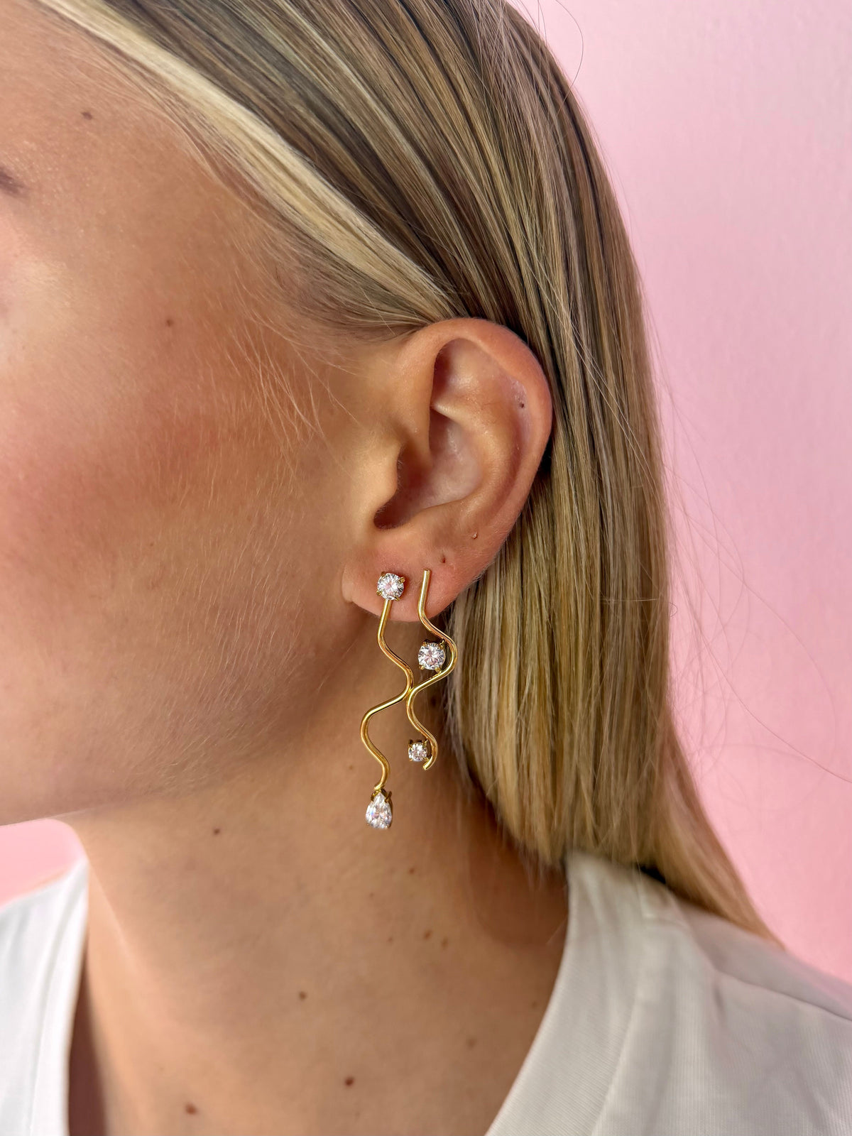 Pendientes Moovi Sparkle brillantes y elegantes