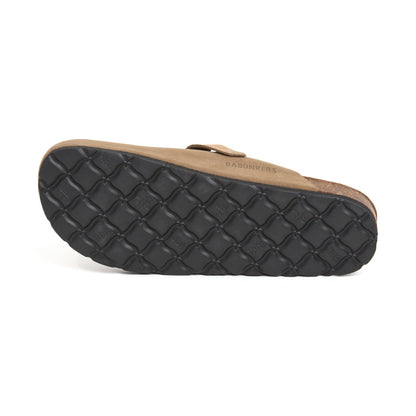 Zueco Palermo para Hombre en Ante Arena y Negro