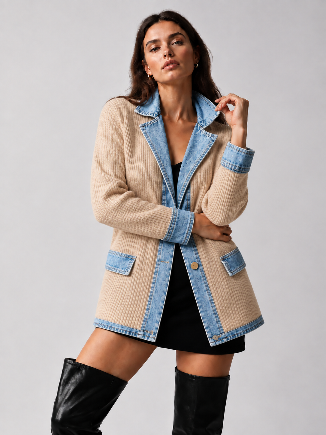 Ana - Elegante chaqueta vaquera otoñal
