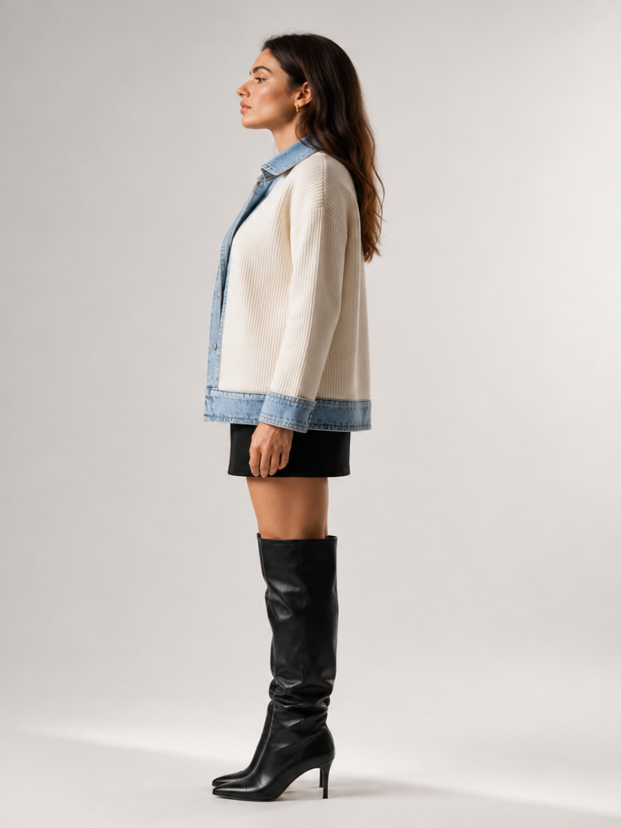 Ana - Elegante chaqueta vaquera otoñal