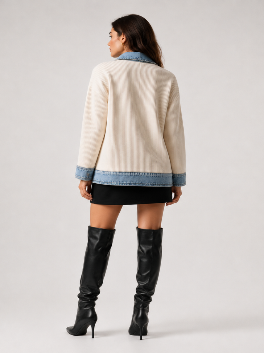 Ana - Elegante chaqueta vaquera otoñal