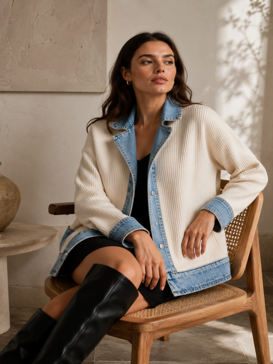 Ana - Elegante chaqueta vaquera otoñal