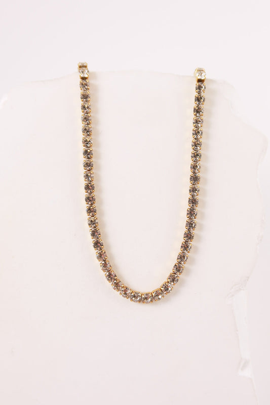 Elegante collar de tenis con deslizador ajustable